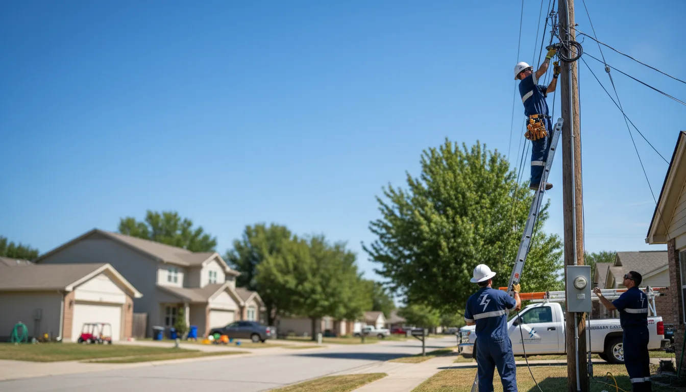 Residential electrician providing installation services in Fenton, MI
